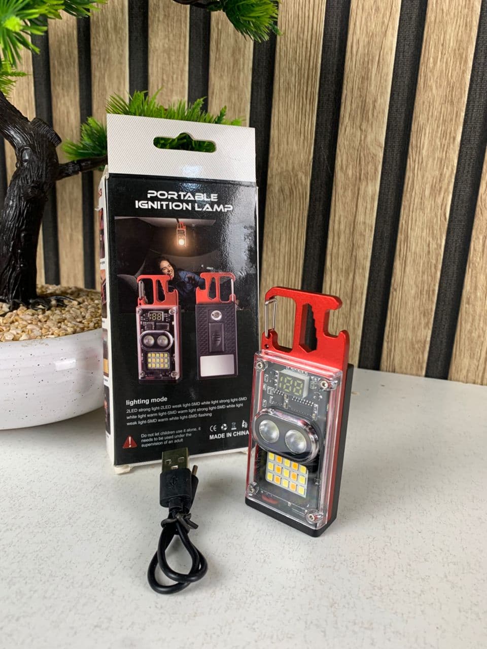 Lampe de poche COB 1000 lumens multifonction avec 6 modes d’éclairage – مصباح متعدد الوظائف - Camping et Randonnée - صورة حقيقية 8