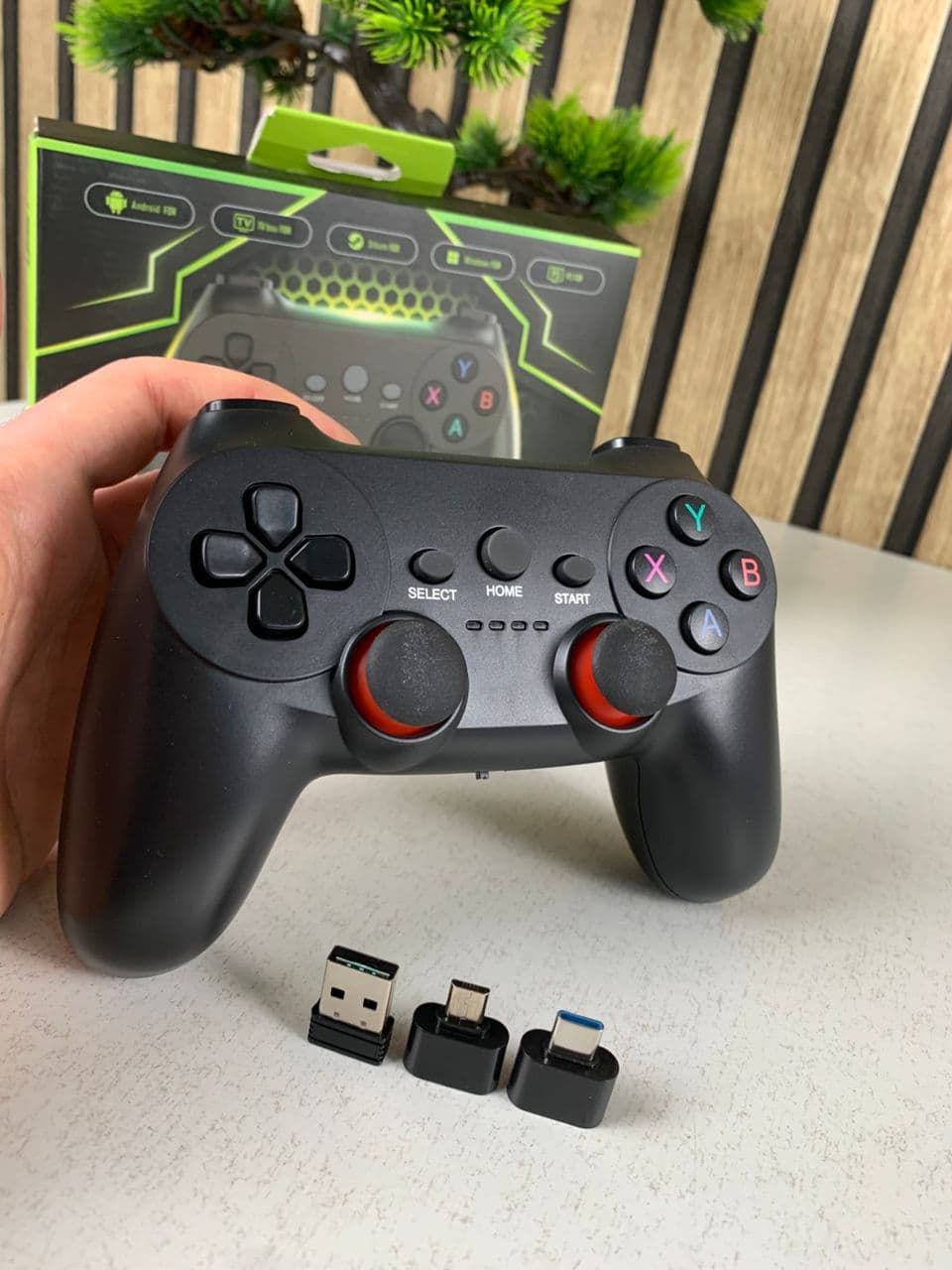 Manette de jeu sans fil Compatible avec Android TV , Steam, PC, TVBOX, PS3 CM019 – يد تحكم لاسلكية - Jouet & Gaming - صورة حقيقية 7