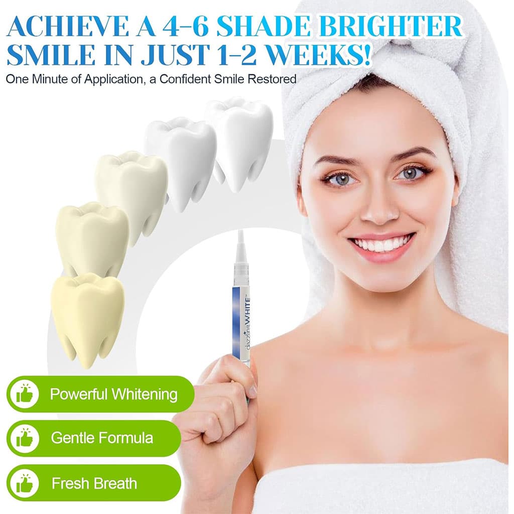 Stylo blanchissant pour les dents en 2 parties avec applicateur doux - Soins et Beauté - صورة 2