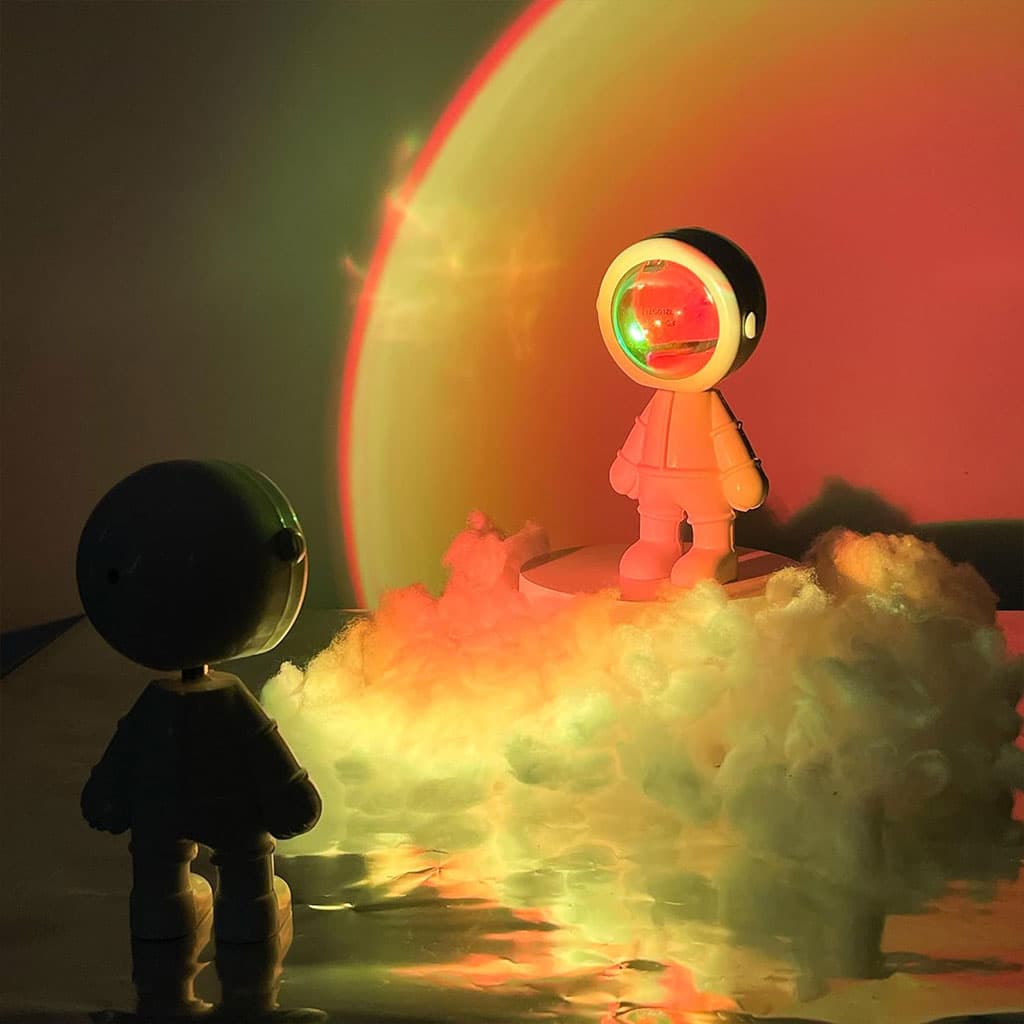 Astronaute Lampe de coucher de soleil pour chambre et décoration intérieure - Décoration - صورة 5