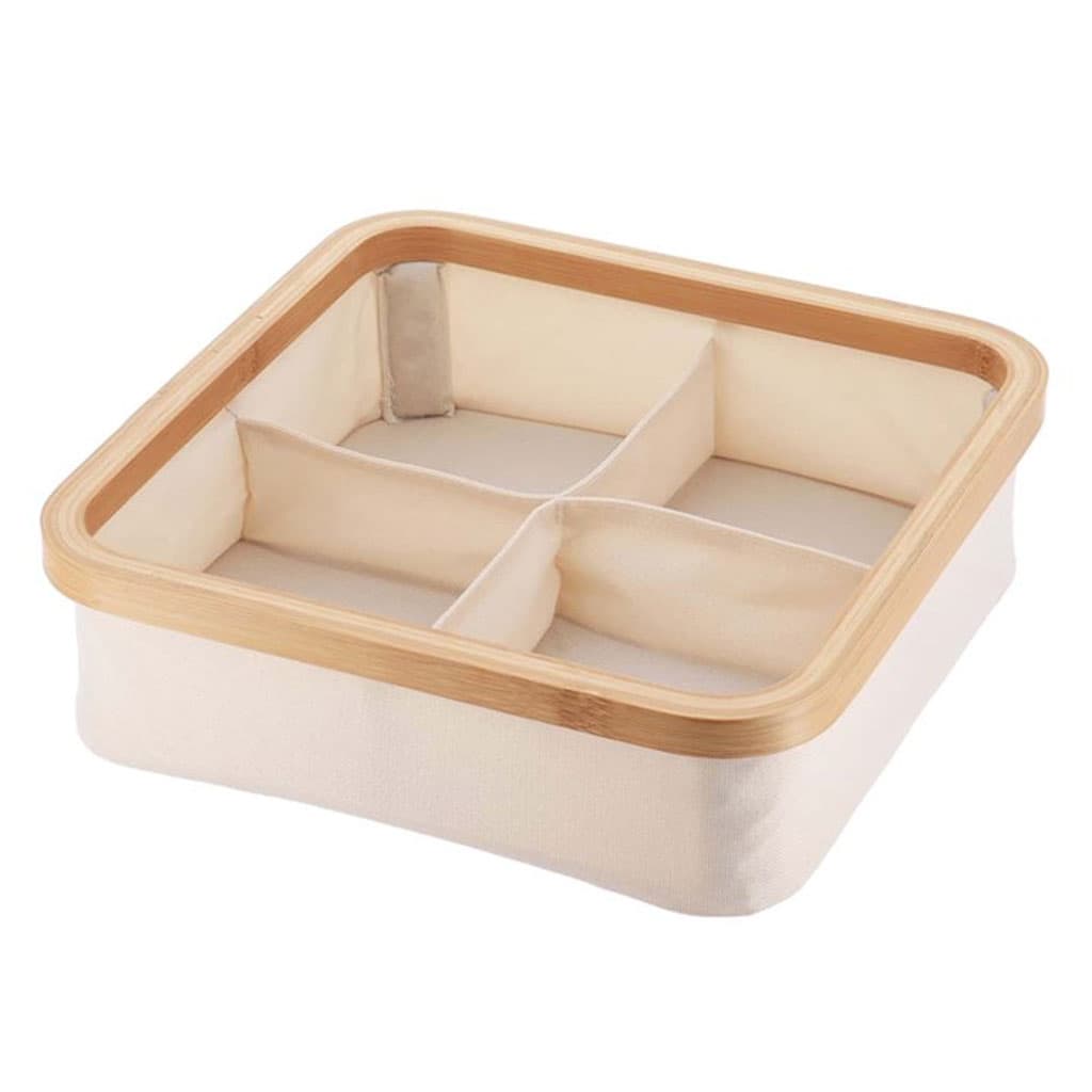 Panier de rangement pour salle de bain en feutre tissé 4 compartiments – سلة تنظيم الأغراض في الحمام - Maison - صورة 3