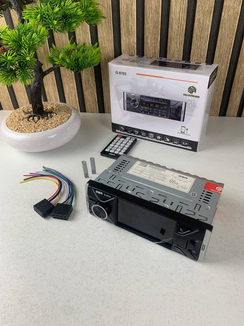 Poste Radio Multimedia Bluetooth USB/MicroSD/Aux G-9703 – جهاز راديو مع منفذ تشغيل الكاميرا - Accessoires Auto/Moto - صورة حقيقية 9