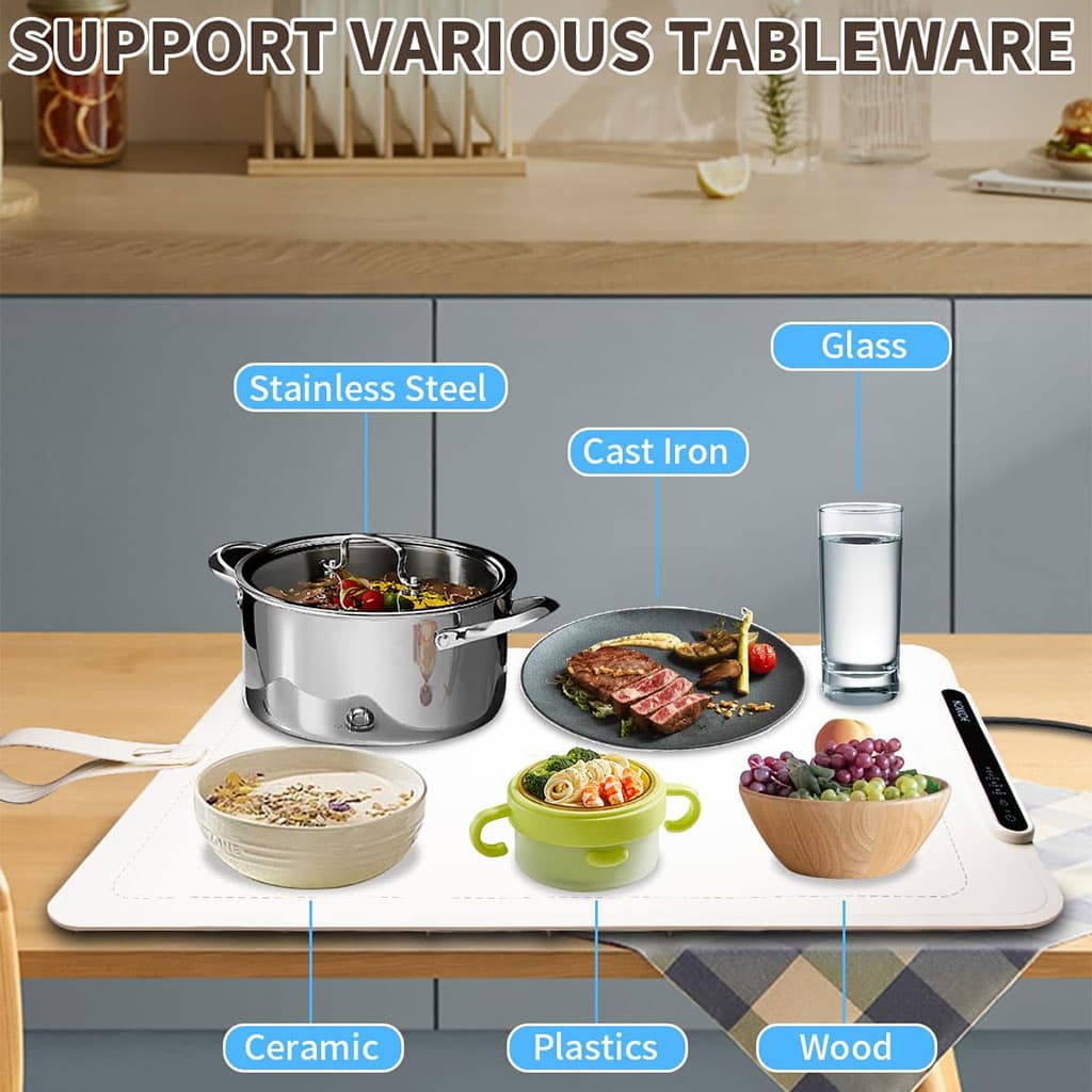 Tapis électrique chauffant en silicone alimentaire à température réglable – بساط تسخين المأكولات - Cuisine - صورة 5