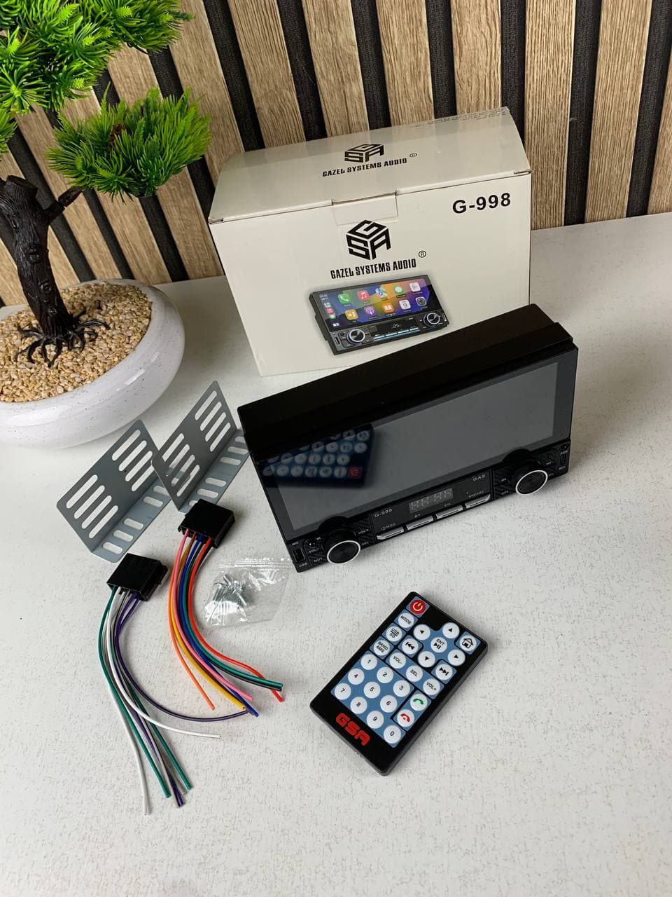 Autoradio 2-DIN avec écran tactile, USB-C, Bluetooth, Wi-Fi, CarPlay et Android Auto – جهاز راديو سيارة - Accessoires Auto/Moto - صورة حقيقية 10