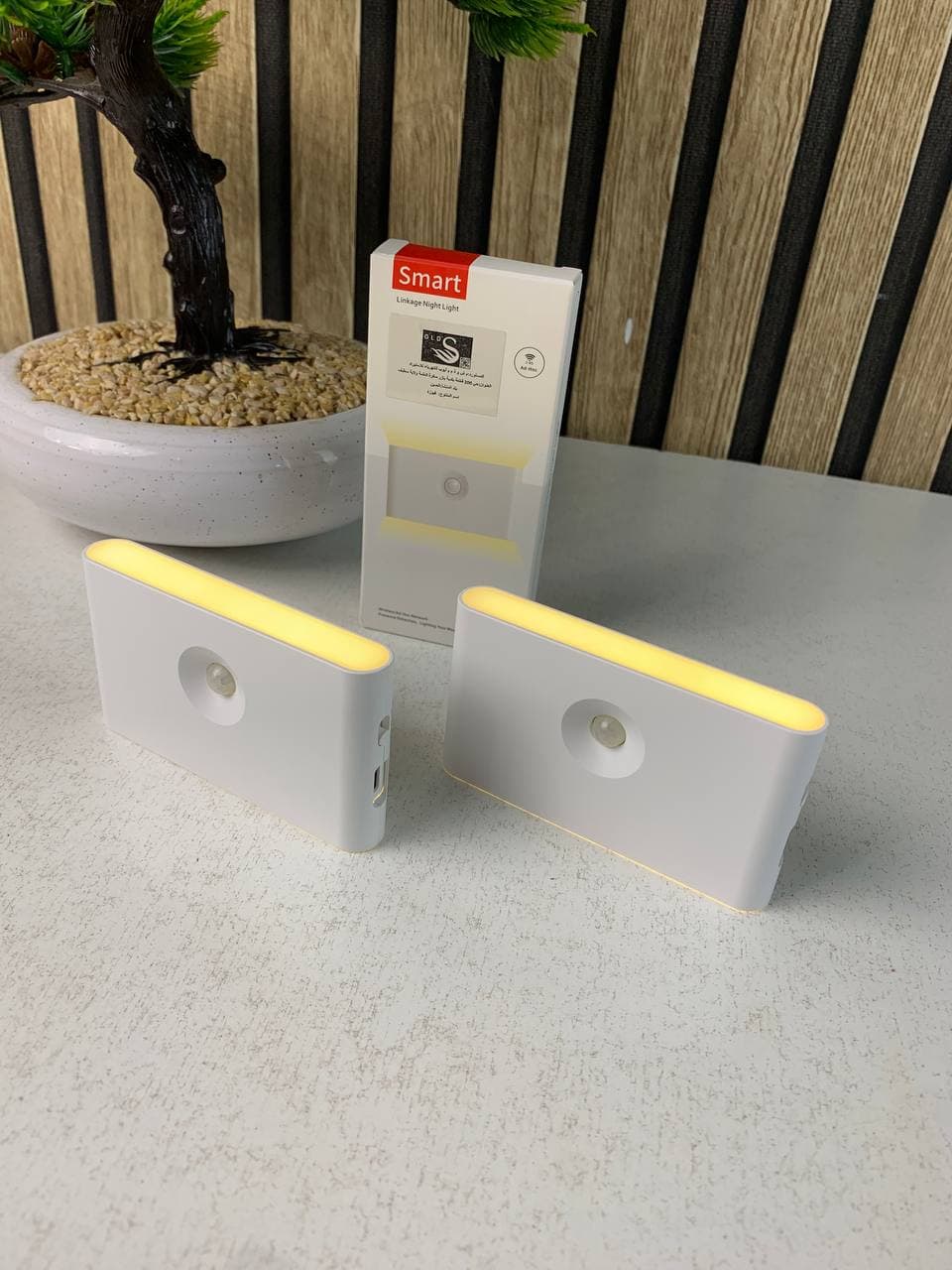 Smart Applique murale LED intelligente à détecteur de mouvement rechargeable 2Pcs - طقم مصباحين لإضاءة الممرات - Maison - صورة حقيقية 12