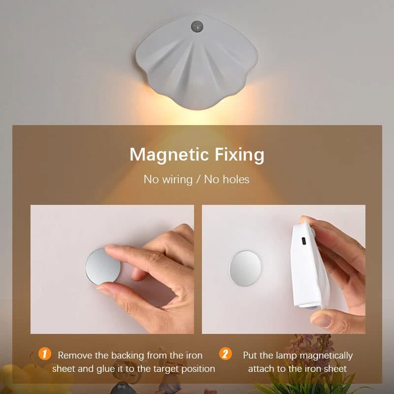 Applique murale rechargeable USB avec détecteur de mouvement 1Pcs - مصباح منزلي لإضاءة الممرات - Électronique - صورة 6