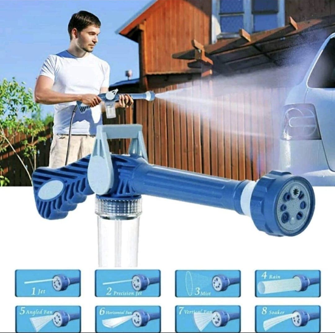 Pistolet 8en1 de pulvérisation d'eau de lavage de voiture - Accessoires Auto/Moto - صورة 1