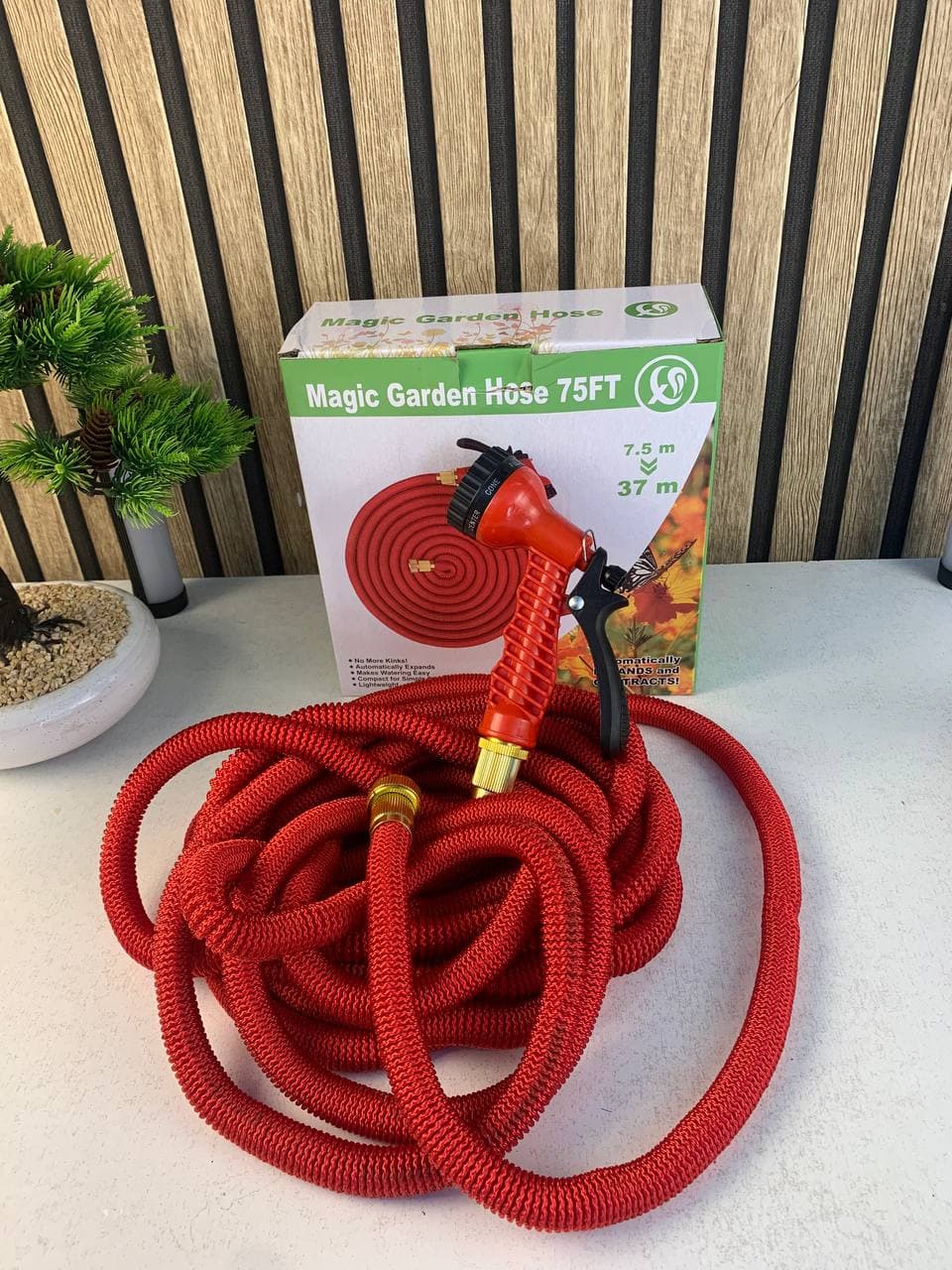 Tuyau de Jardin Extensible Magic Hose 7.5m jusqu'a 35m - خرطوم حديقة قابل للتمدد - Outillage et Bricolage - صورة حقيقية 11