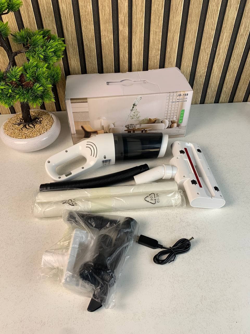 Aspirateur Portable Multifonction 6en1 JB-168 batterie 1800 mAh Filtre HEPA - مكنسة كهربائية محمولة - Maison - صورة حقيقية 19