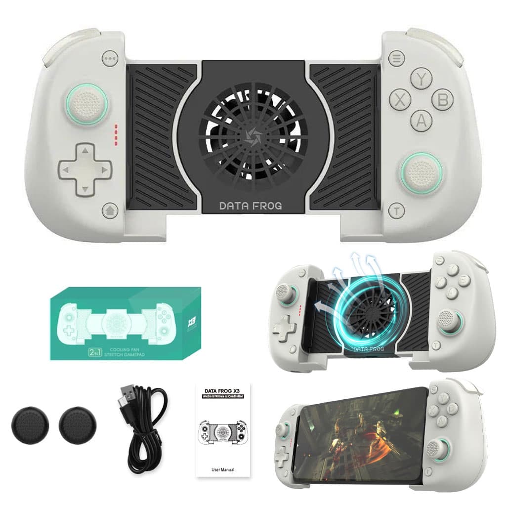 Manette pour smartphone DATA FROG X3 Bluetooth avec Ventilateur de Refroidissement - وحدة تحكم مع مبرد مدمج - Électronique - صورة 1