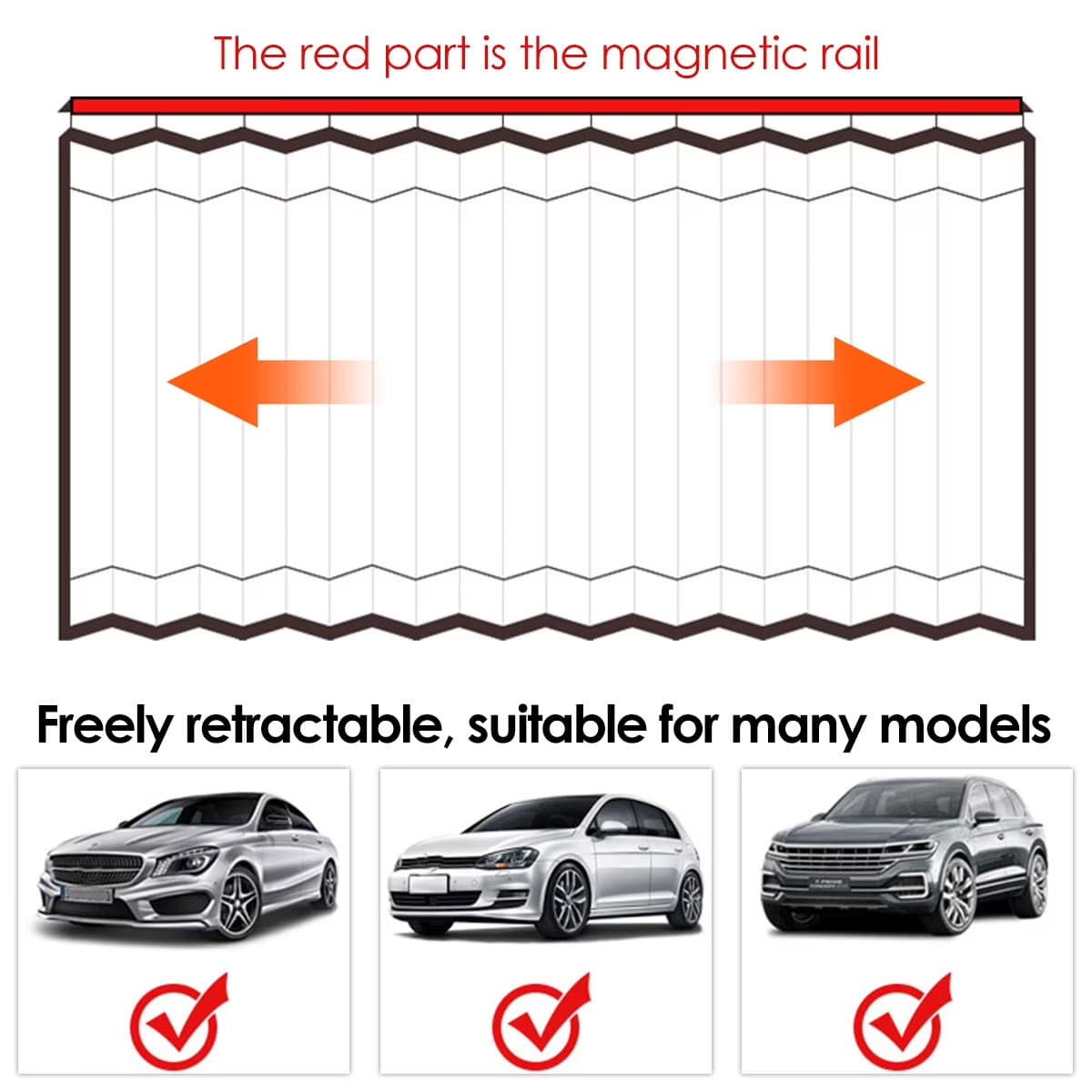 Rideaux Pare-Soleil Magnétiques pour Voiture 2PCS - ستائر السيارة المغناطيسية الواقية من الشمس - Accessoires Auto/Moto - صورة 8