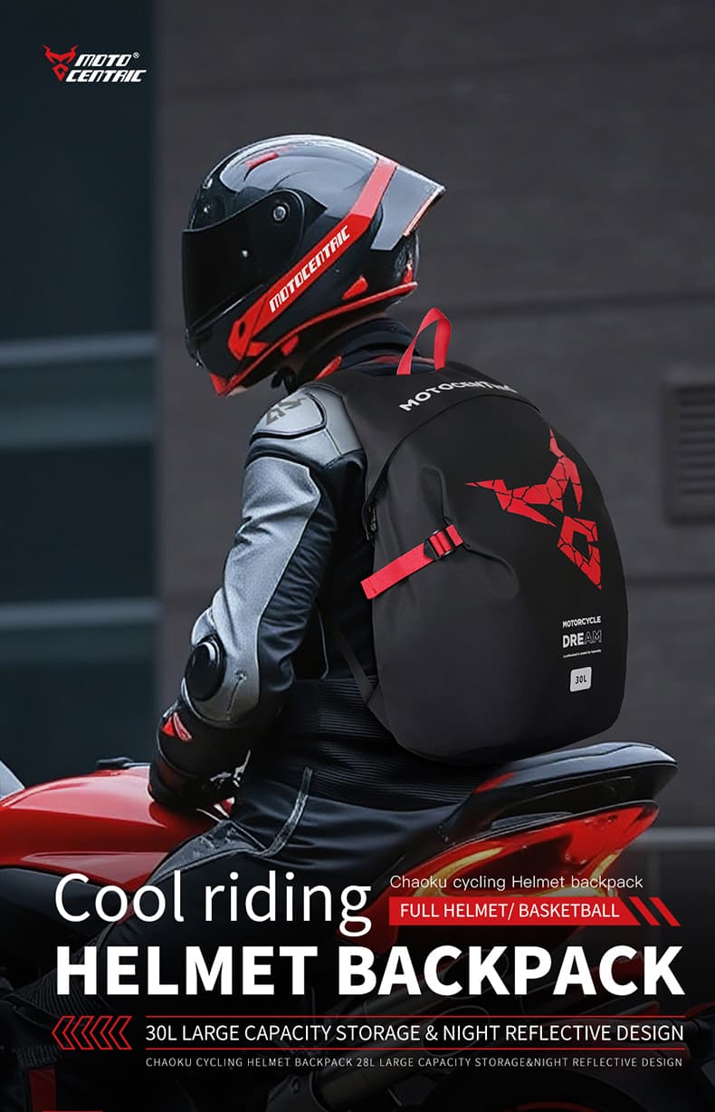 Sac à Dos MOTOCENTRIC pour Casque de Moto - حقيبة ظهر المخصصة لخوذة الدراجة النارية - Accessoires Auto/Moto - صورة 3