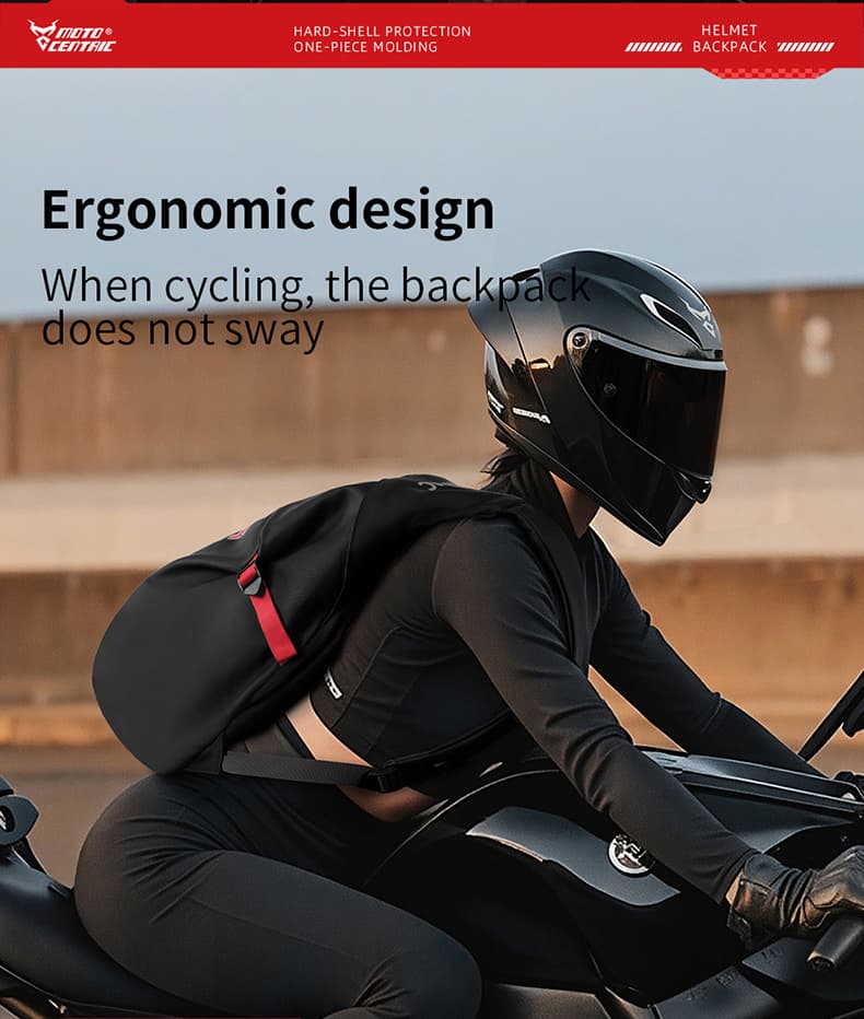 Sac à Dos MOTOCENTRIC pour Casque de Moto - حقيبة ظهر المخصصة لخوذة الدراجة النارية - Accessoires Auto/Moto - صورة 5
