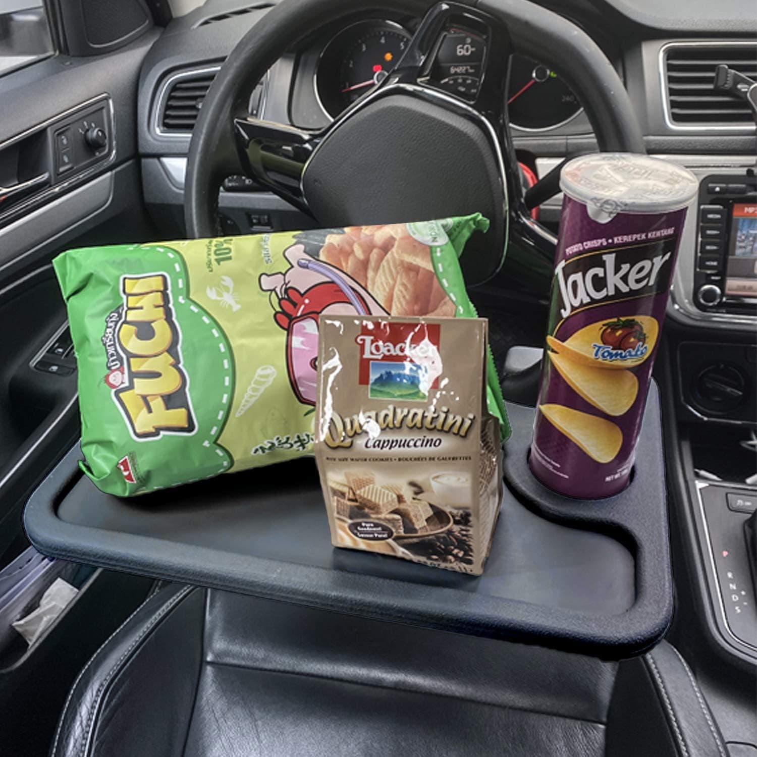 Plateau de Volant de Voiture Polyvalent Double Face - طاولة عجلة القيادة المحمولة للسيارة - Accessoires Auto/Moto - صورة 4