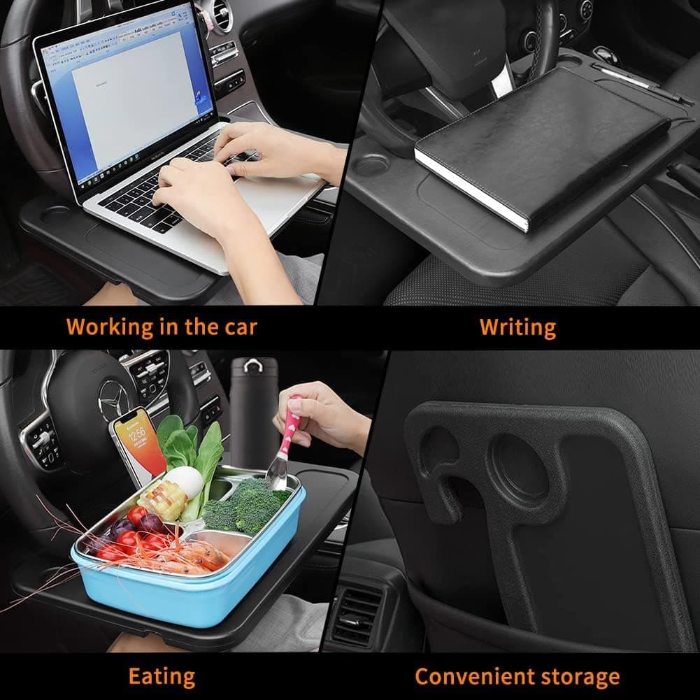Plateau de Volant de Voiture Polyvalent Double Face - طاولة عجلة القيادة المحمولة للسيارة - Accessoires Auto/Moto - صورة 8