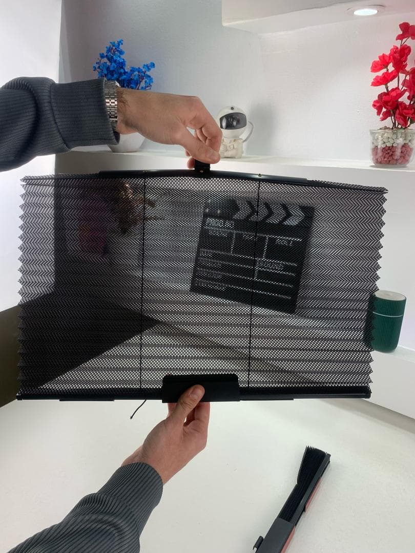 Rideau pare-soleil rétractable pour vitres de voiture 4Pcs – واقي الشمس في السيارة - Accessoires Auto/Moto - صورة حقيقية 8
