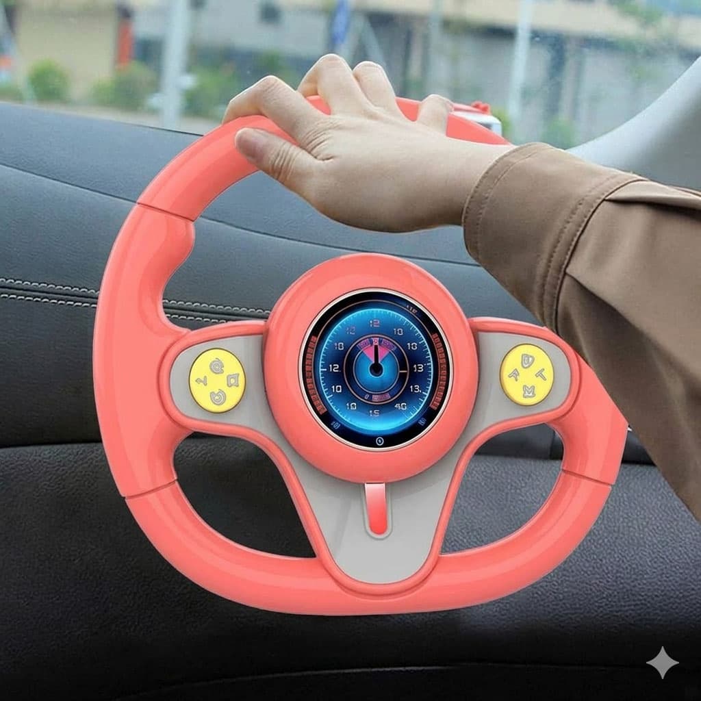 Jouet Volant Interactif pour Enfants KX3702 - لعبة مقود القيادة التفاعلية للأطفال (تعليمية وممتعة) - Jouet & Gaming - صورة 4