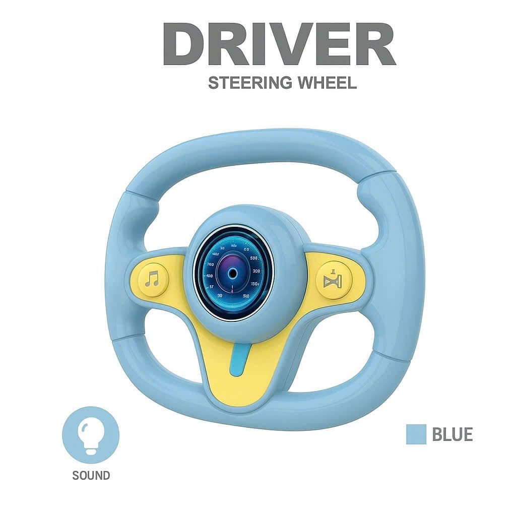Jouet Volant Interactif pour Enfants KX3702 - لعبة مقود القيادة التفاعلية للأطفال (تعليمية وممتعة) - Jouet & Gaming - صورة 6