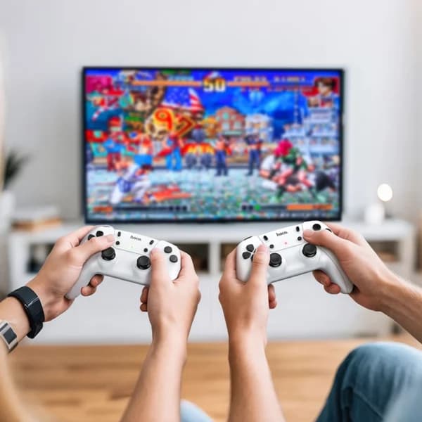 Console Rétro Hoco GA31 – 20 000 Jeux Intégrés avec 2 Manettes Sans Fil - منصة الألعاب الكلاسيكية مع يدين تحكم - Jouet & Gaming - صورة 2