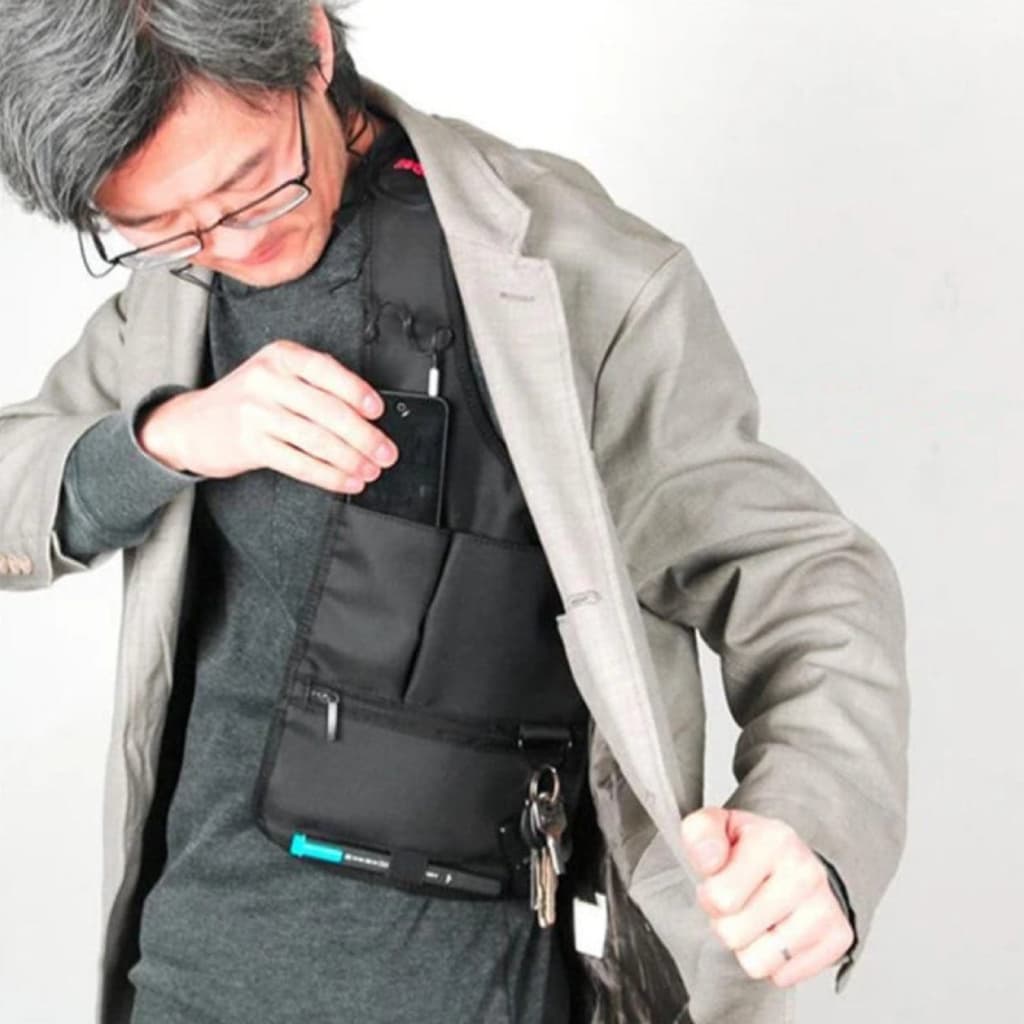 Sacoche sous-bras Anti-vol Multi-Poche Design Élégant Pour Voyage Quotidien - Sac à dos et Mode - صورة 11