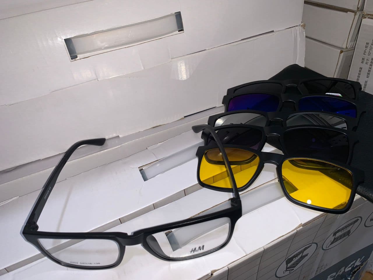 Lunette 6 En 1 2202A Optique / Soleil / Nuit - Accessoires - صورة حقيقية 5