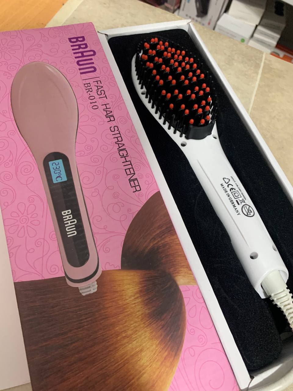 Braun Brosse à cheveux en céramique avec écran LCD chauffage numérique - Soins et Beauté - صورة حقيقية 8