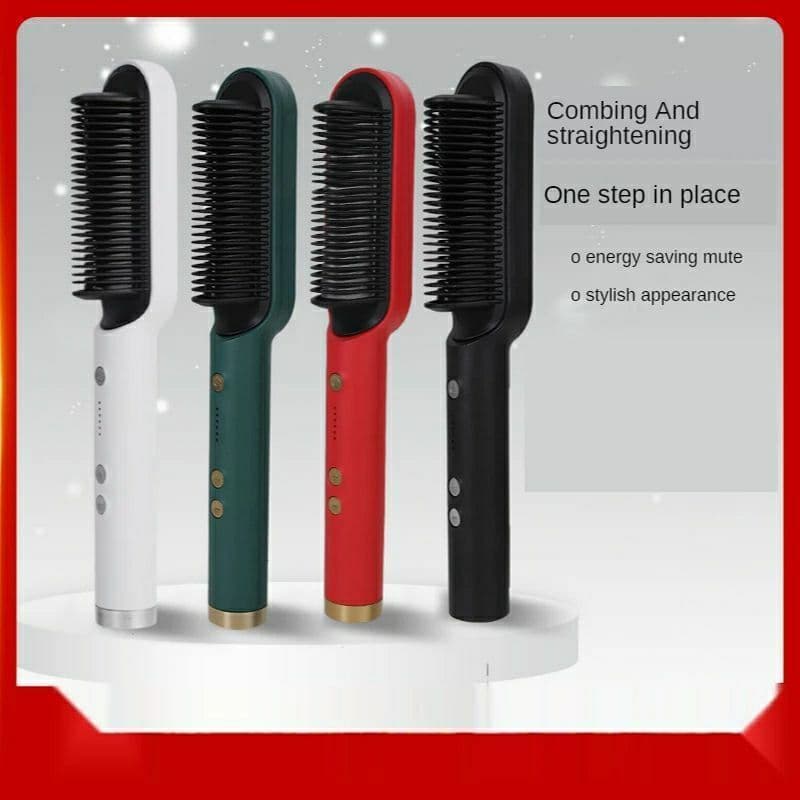 Brosse à cheveux chauffante en céramique 6 niveaux de chaleur 360° – Lisseur HQT-909B - Soins et Beauté - صورة 4