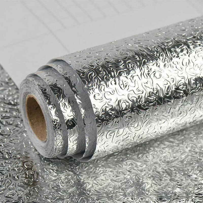 Autocollant d'aluminium auto-adhésif 5M Anti-l'huile pour cuisine - Cuisine - صورة 2