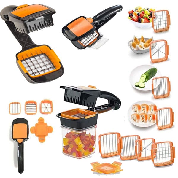 Home Chef Nicer Dicer Multi-Cutter 5en1 Pour Fruits Et Légumes - Cuisine - صورة 3