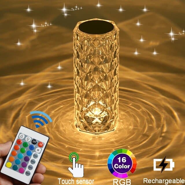 Lampe led en cristal Diamant style RGB 16 Couleurs - Divers - صورة 1