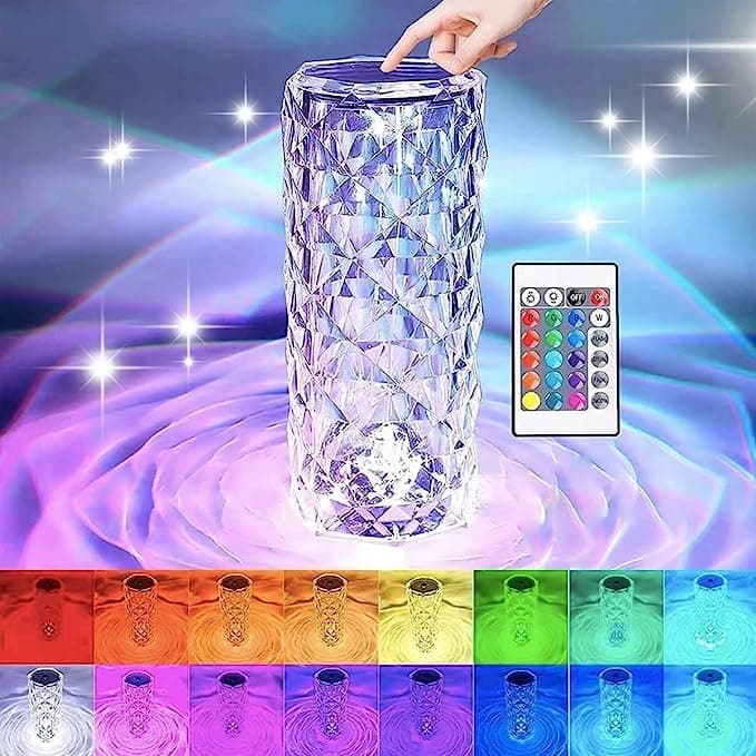 Lampe led en cristal Diamant style RGB 16 Couleurs - Divers - صورة 4