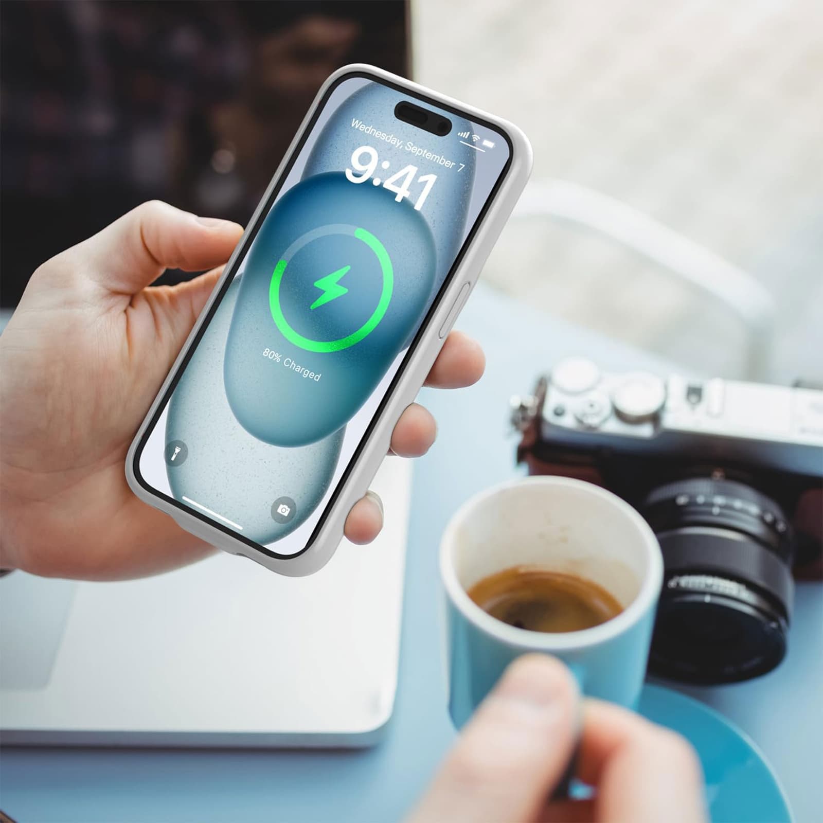 كافر جوال وباوربنك لحماية الأيفون وحل مشكلة نفاذ البطارية أيفون 13 pro max - اكسسوارات ذكية - صورة 3