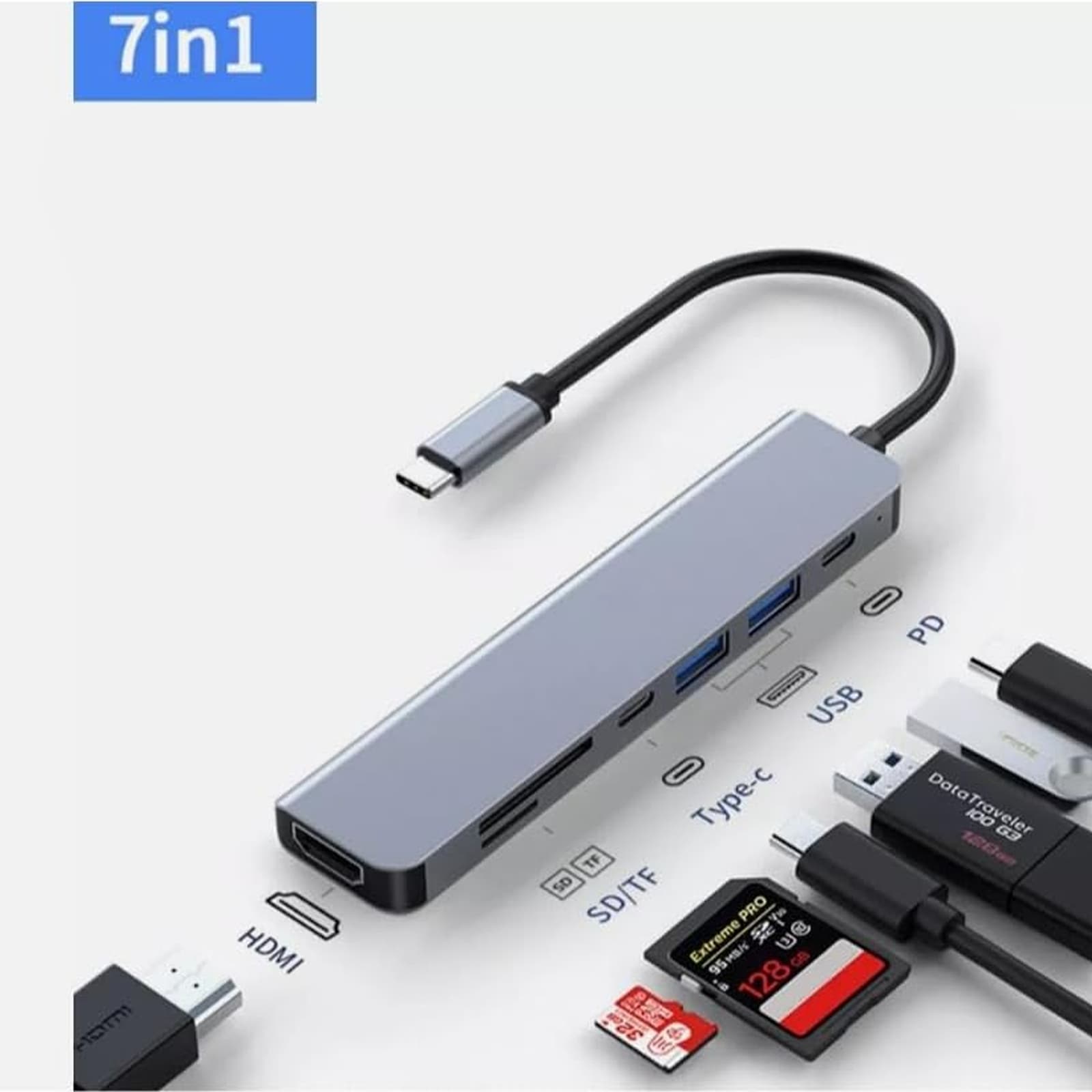 محول متعدد المنافذ (ناقل سريع - K4 HDMI-PD 100W - مداخل Type-c) - الكترونيات اخرى - صورة 6