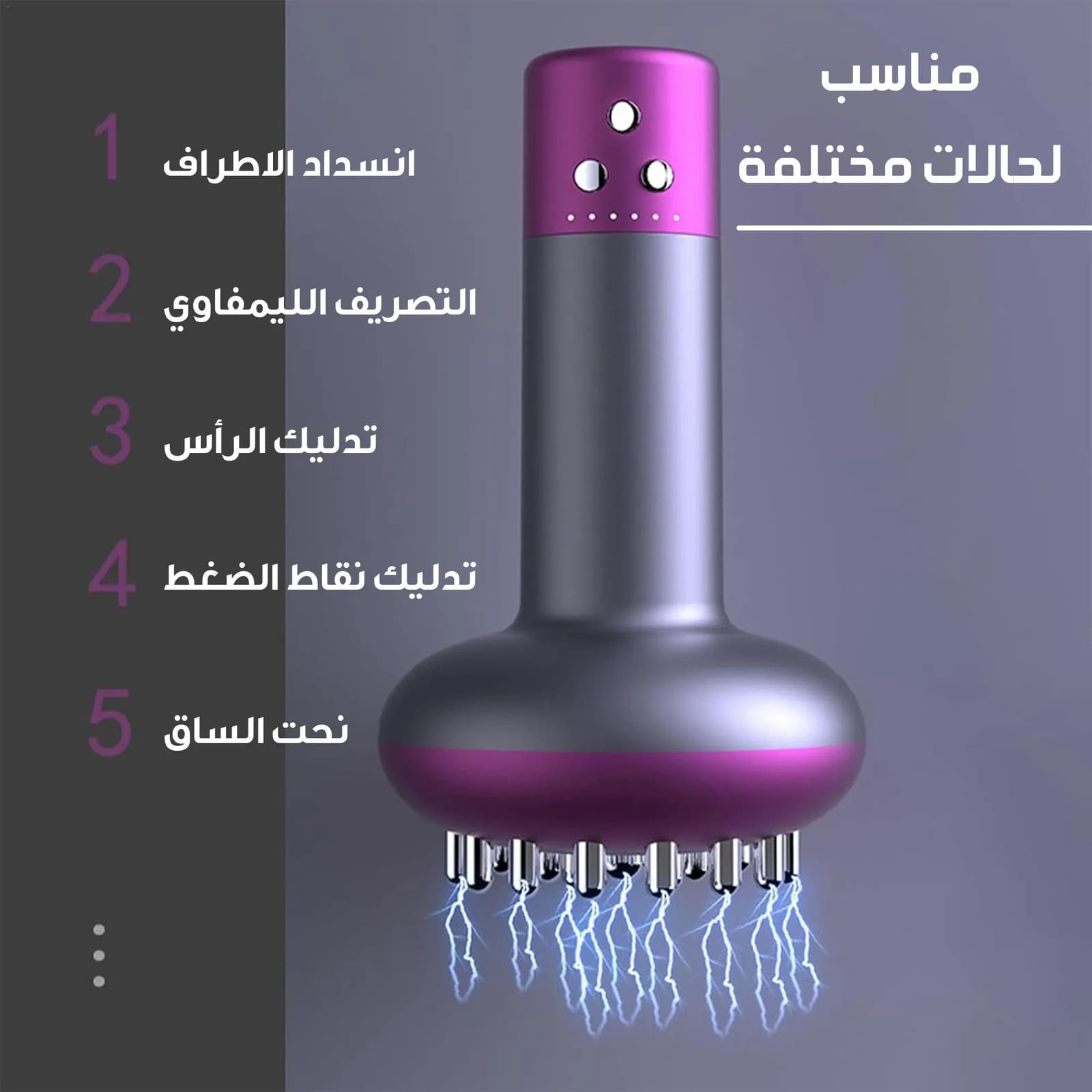 عرض مع حزام رياضي قابل للتعديل لتنحيف البطن والساق بالحرارة معجهاز تدليك كهربائي مع 6 مستويات ضغط ساخن - عروض الصحة والجمال - صورة 7