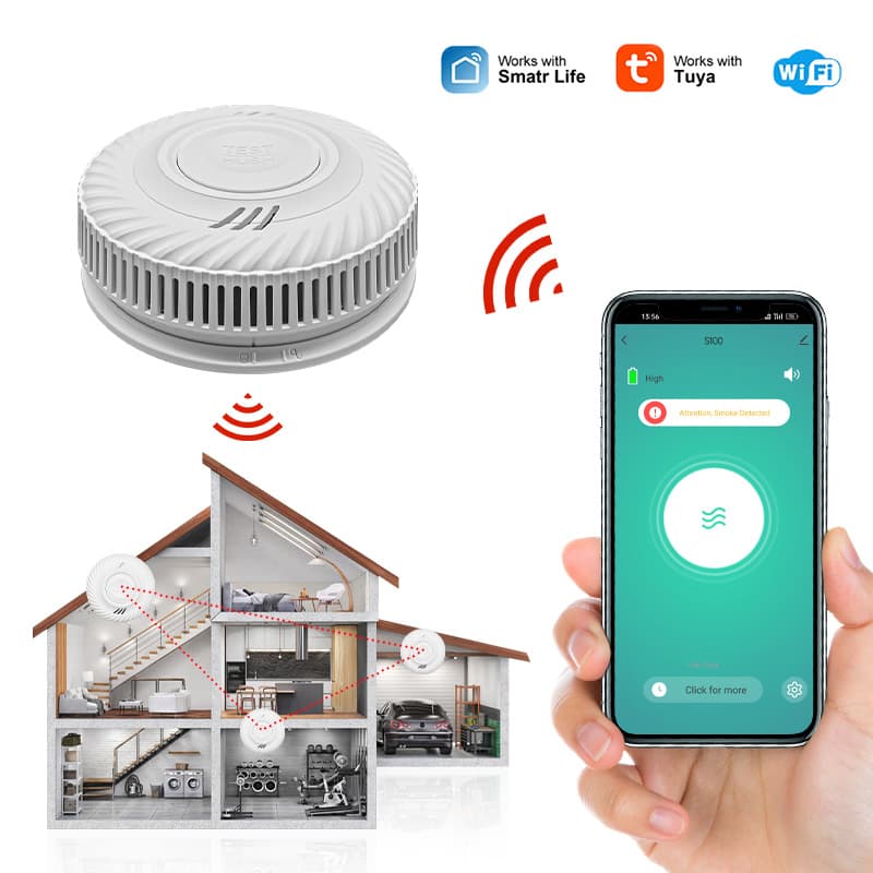 جهاز إنذار حريق WI-FI عن طريق تطبيق جوال - الكترونيات اخرى - صورة 2