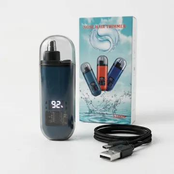 ماكينة تشذيب شعر الأنف الكهربائية، صغيرة الحجم, محمولة، مناسبة للرجال والنساء، شحن USB، استخدام لاسلكي+رداء حلاقة اللحية - عروض الصحة والجمال - صورة 2