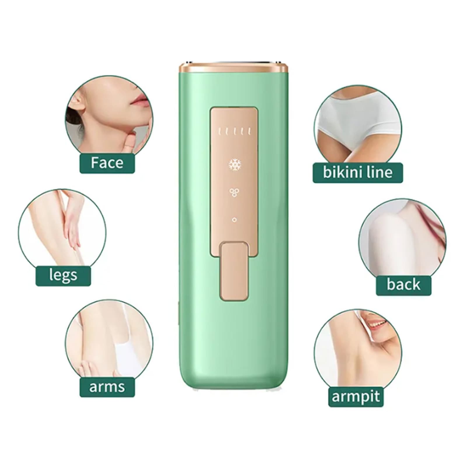 New IPL جهاز إزالة الشعر بالليزر بالتبريد + هدية مجانية - عروض الصحة والجمال - صورة 5
