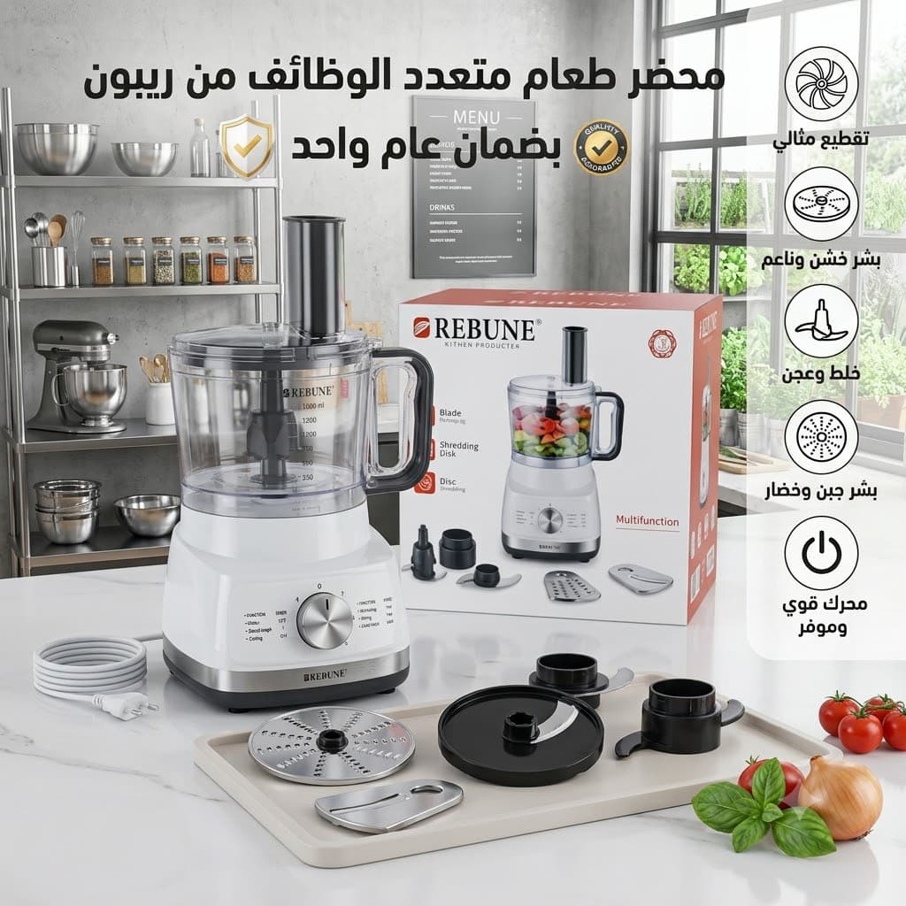 محضر طعام متعدد الوظائف من ريبون بضمان عام - أجهزة المطبخ - صورة 2