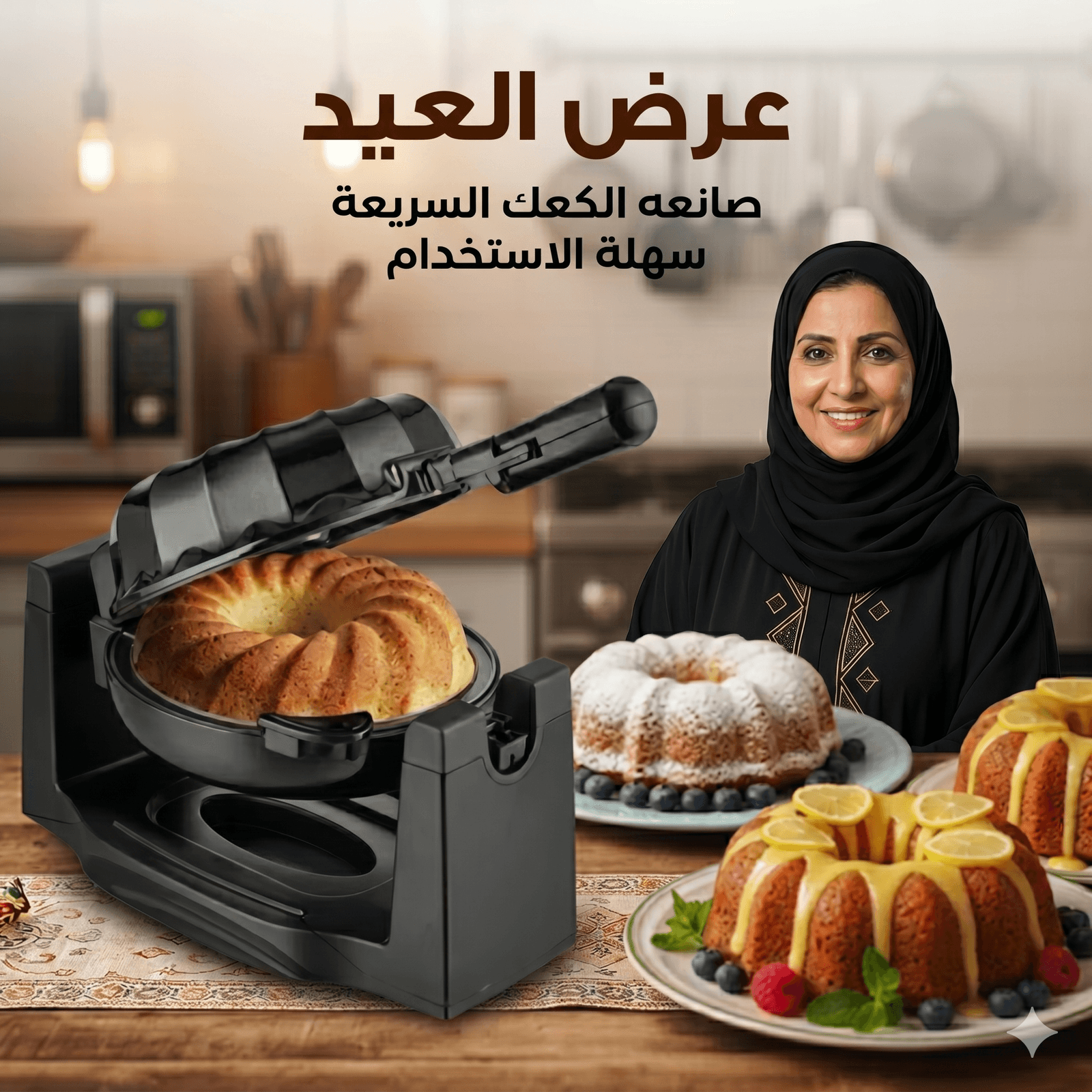 عرض العيد (صانعه الكعك السريعة سهلة الاستخدام) - أجهزة المطبخ - صورة 9