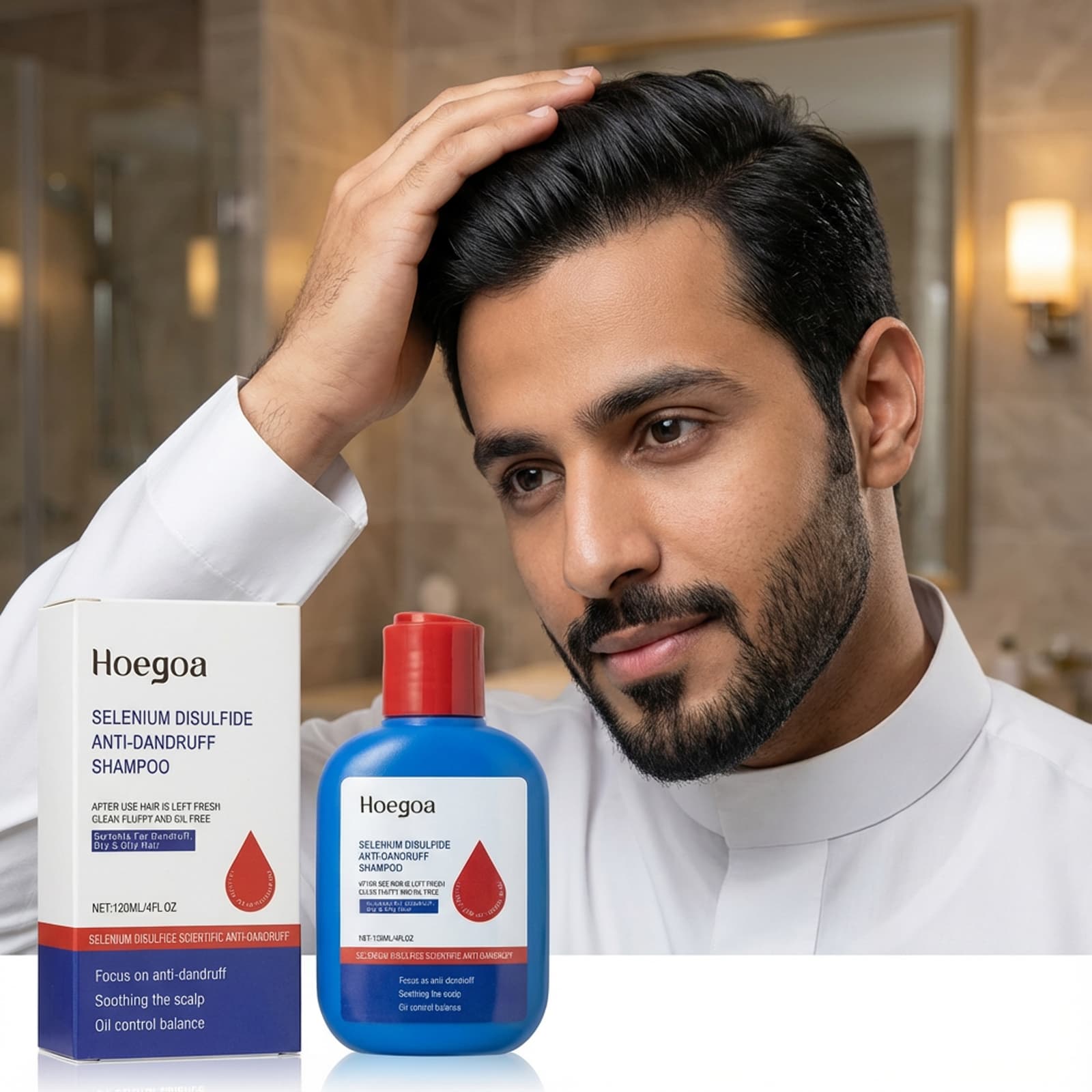 عرض حبتين من شامبو ثنائي كبريتيد السيلينيوم لتنظيف فروة الرأس بعمق - عروض الصحة والجمال - صورة 6