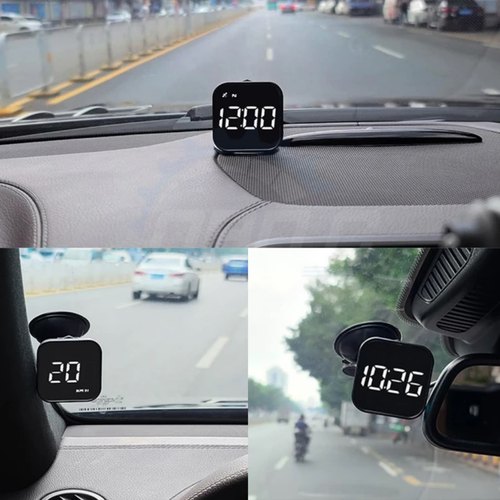 عداد سرعة رقمي KMH/MPH مع GPS ذكي وتنبيه زيادة السرعة - اكسسوارات سيارات - صورة 4