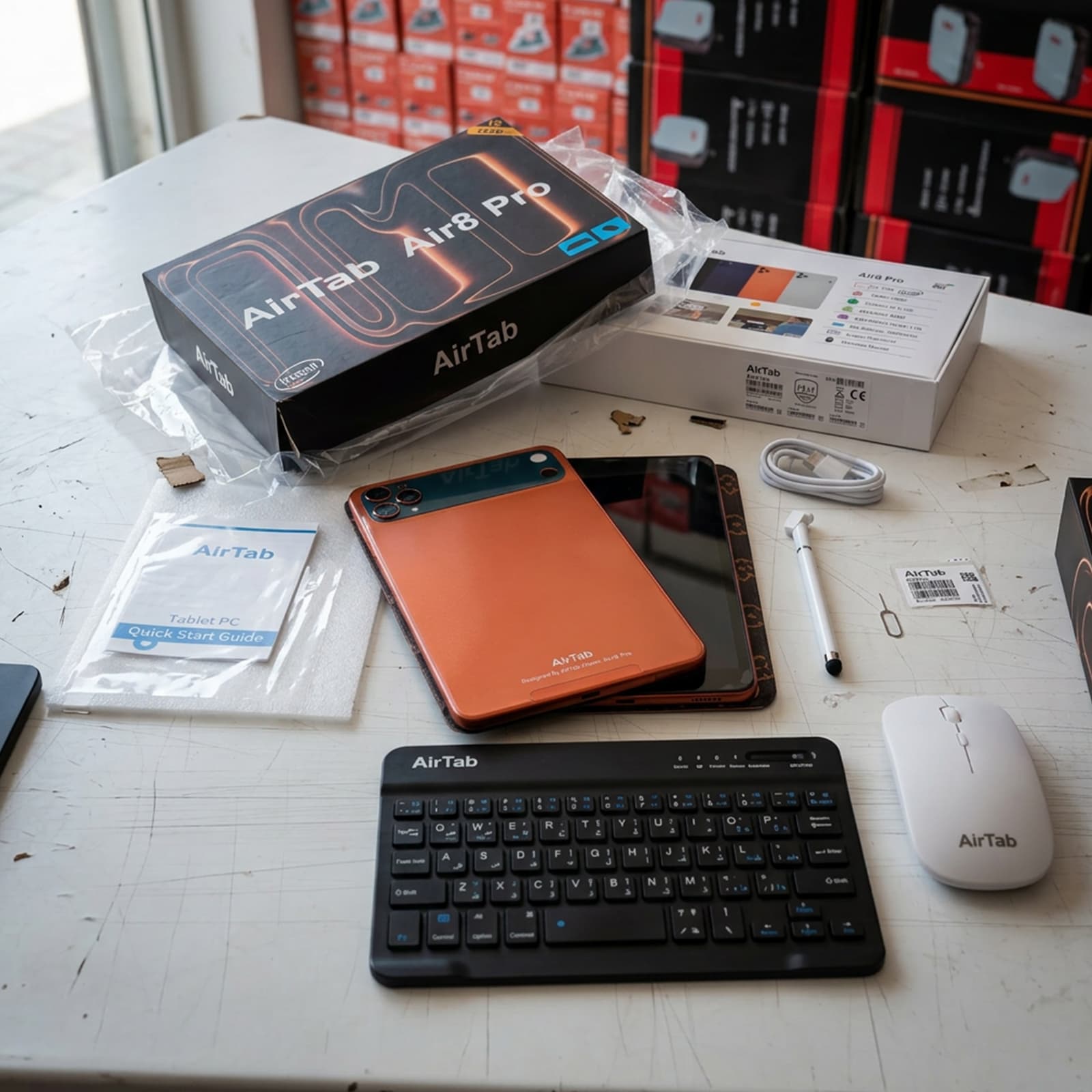 تابلت Airtap Air 8 pro (بضمان عام ) + كيبورد و ماوس بلوتوث - تابلتس - صورة 6