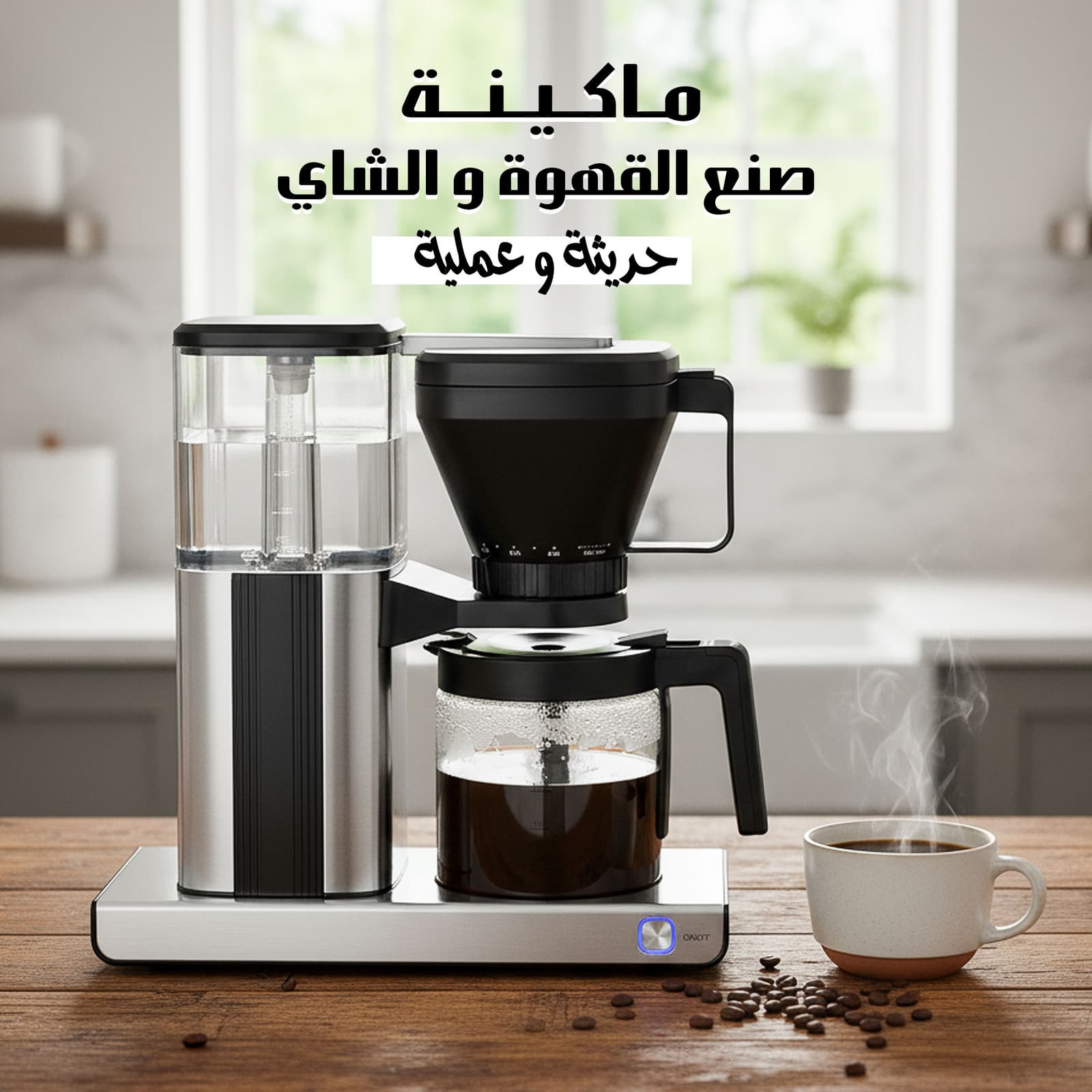 ماكينة صنع القهوة و الشاى العملية الحديثة بضمان عامين - أجهزة المطبخ - صورة 2