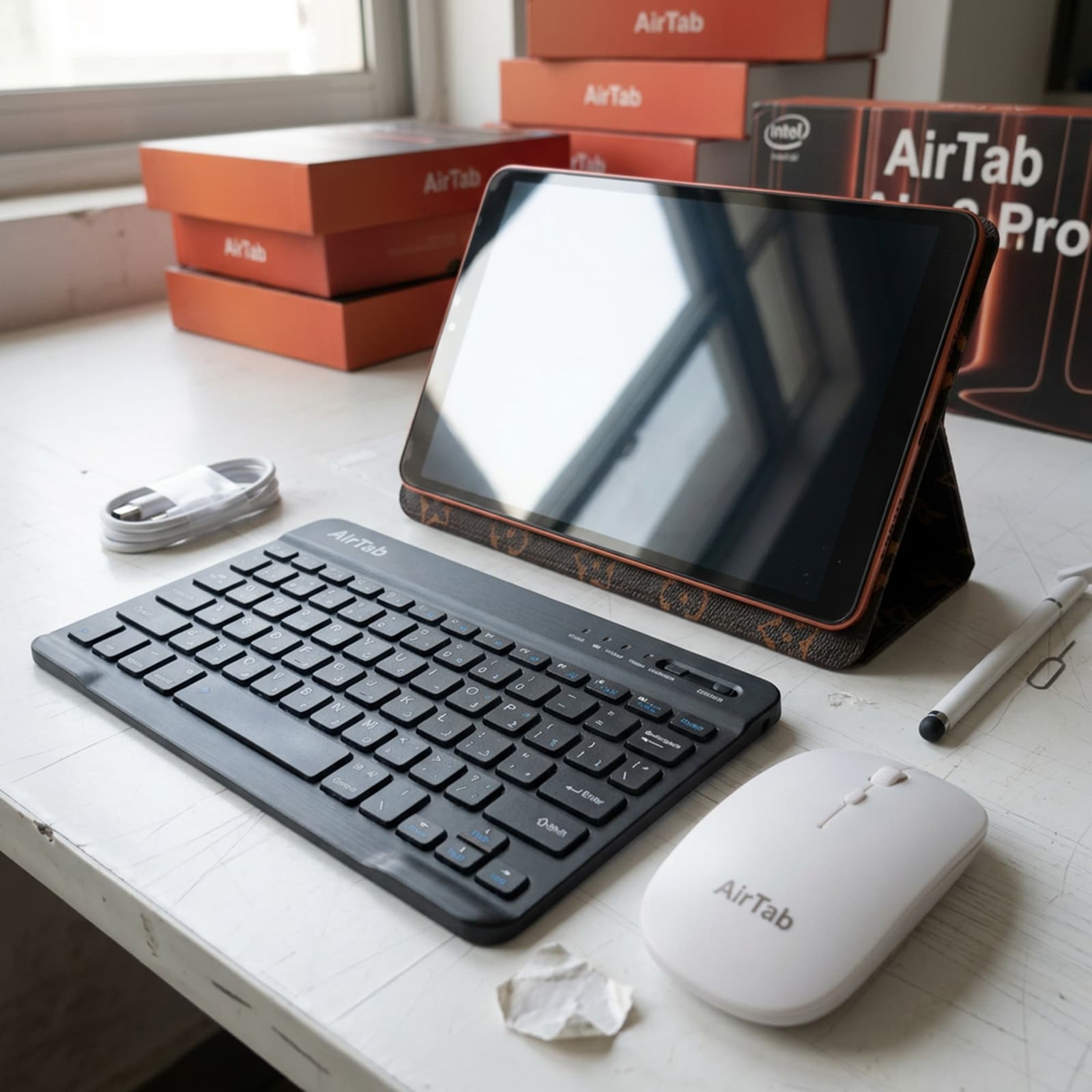 تابلت Airtap Air 8 pro (بضمان عام ) + كيبورد و ماوس بلوتوث - تابلتس - صورة 3