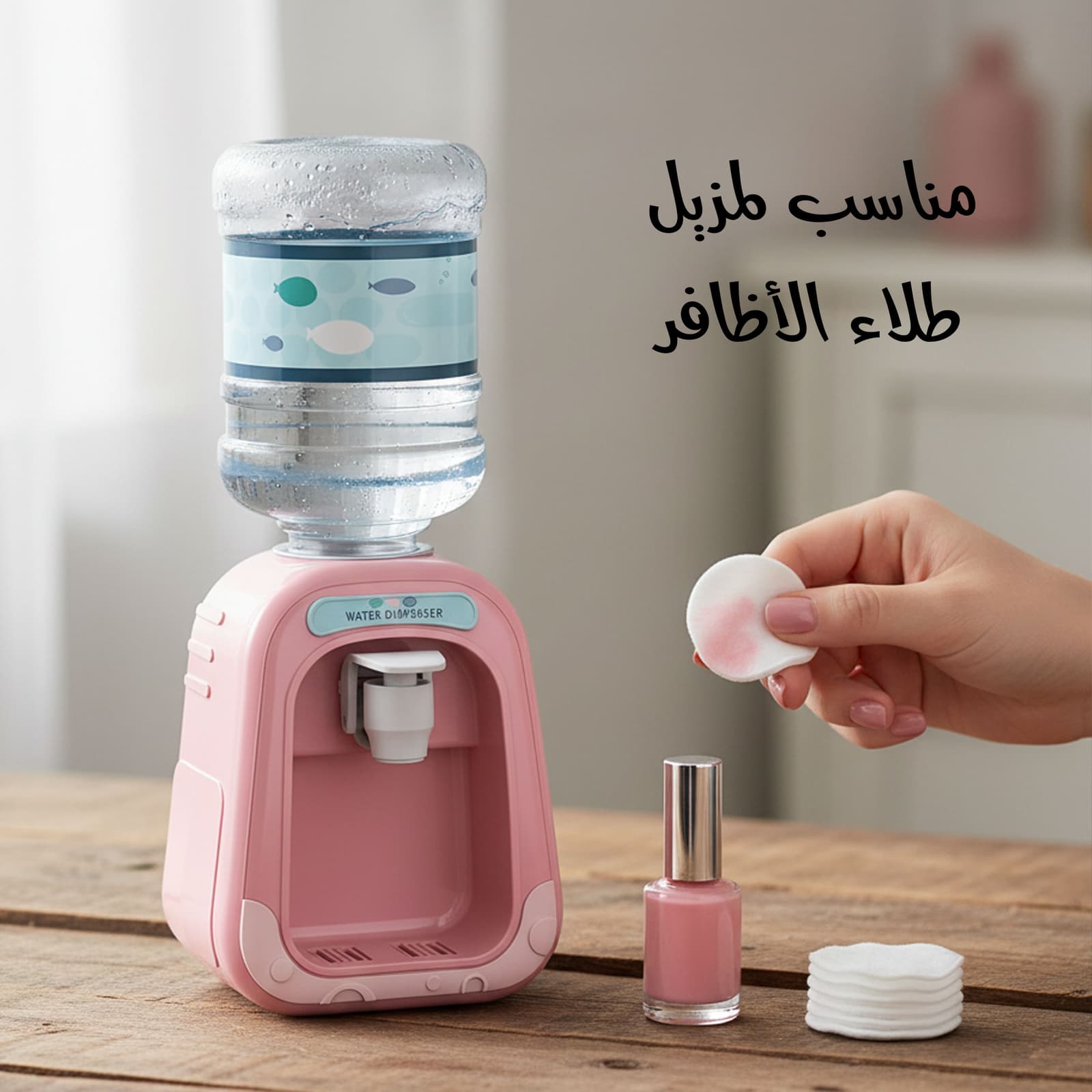 موزع مياه ميسيلار صغير على شكل ديسبنسر - مكواة لف الشعر - صورة 7