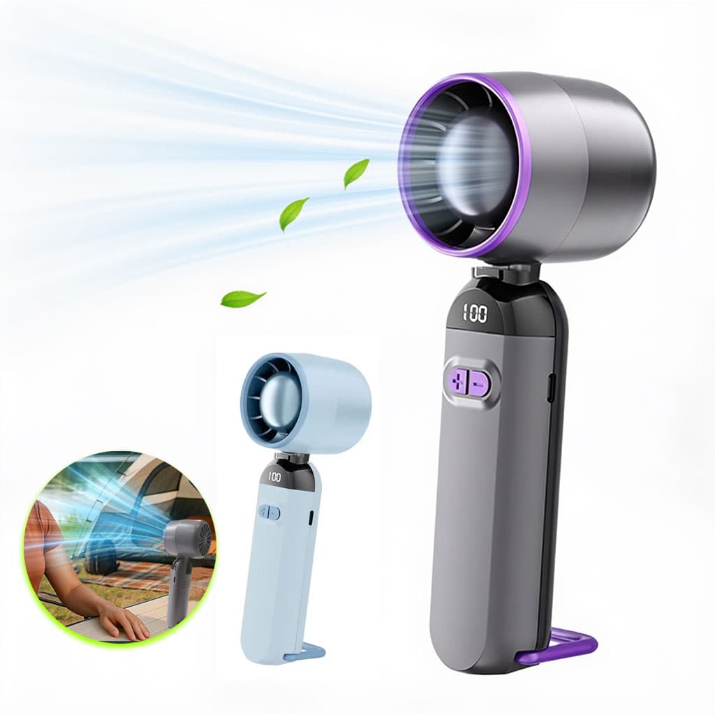 Mini Ventilateur Turbo Sans Pales - 100 Vitesses Réglables et Rechargeable USB - مروحة التوربو الذكية بدون شفرات مع 100 سرعة قابلة للتعديل - Produits de saison - صورة 1