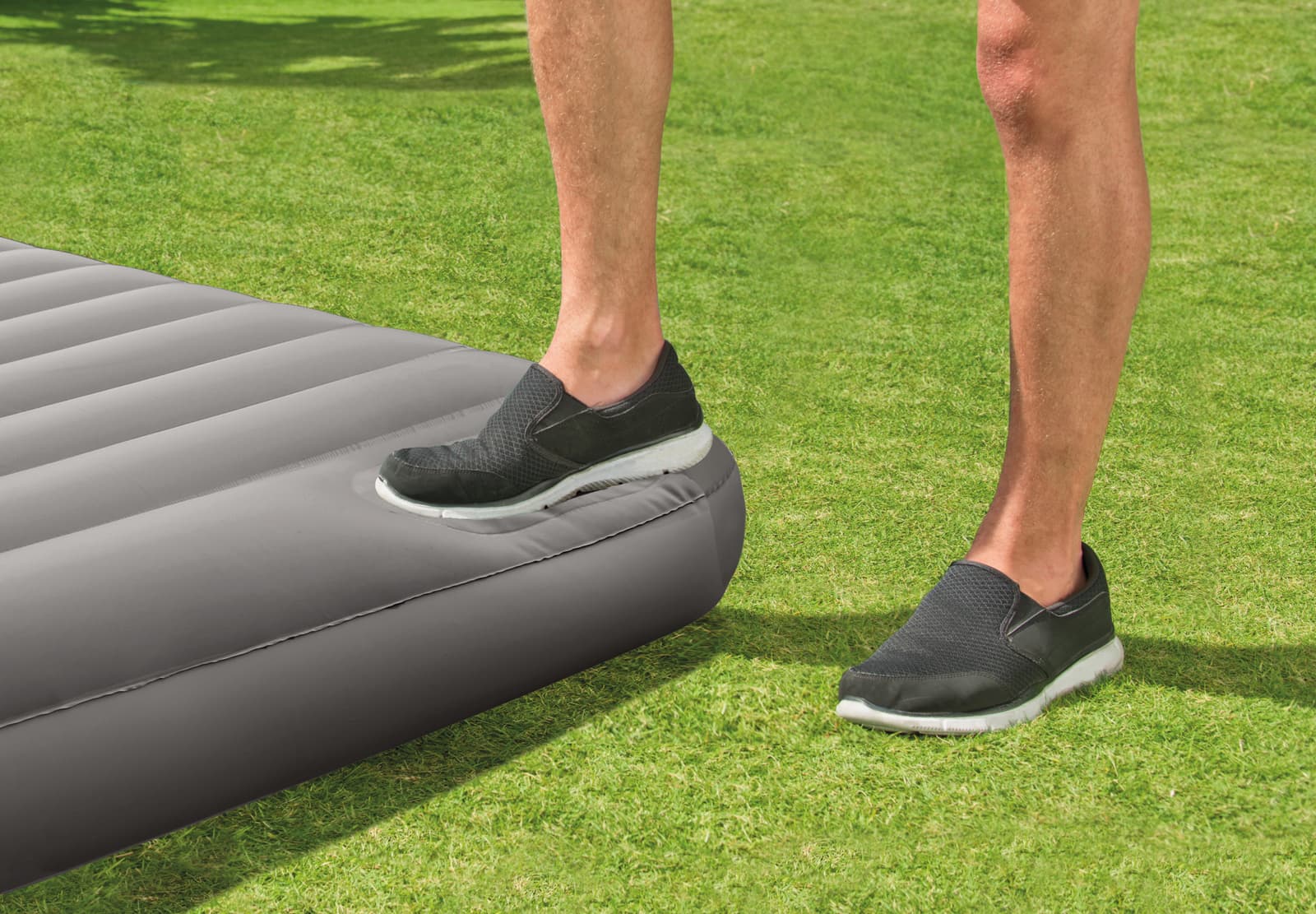 Matelas GonflableTechnologie Fiber-Tech avec Pompe à Pied Intégrée Intex 64761 - فرشة إنتكس الهوائية الكلاسيكية الفردية بمضخة قدم مدمجة - Vacance & Loisir - صورة 2
