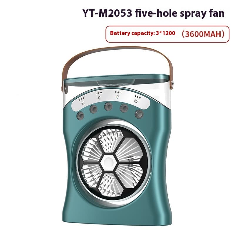 Ventilateur Brumisateur de Bureau Portable USB avec Éclairage - مروحة المكتب الذكية برذاذ الماء والترطيب بـ 3 سرعات - Produits de saison - صورة 3