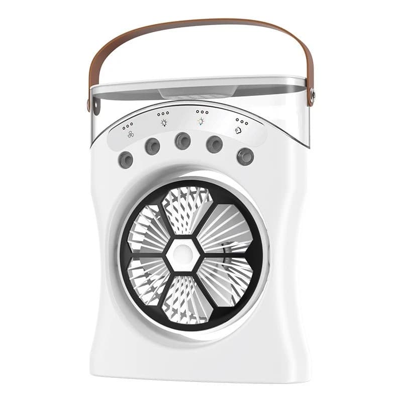 Ventilateur Brumisateur de Bureau Portable USB avec Éclairage - مروحة المكتب الذكية برذاذ الماء والترطيب بـ 3 سرعات - Produits de saison - صورة 12