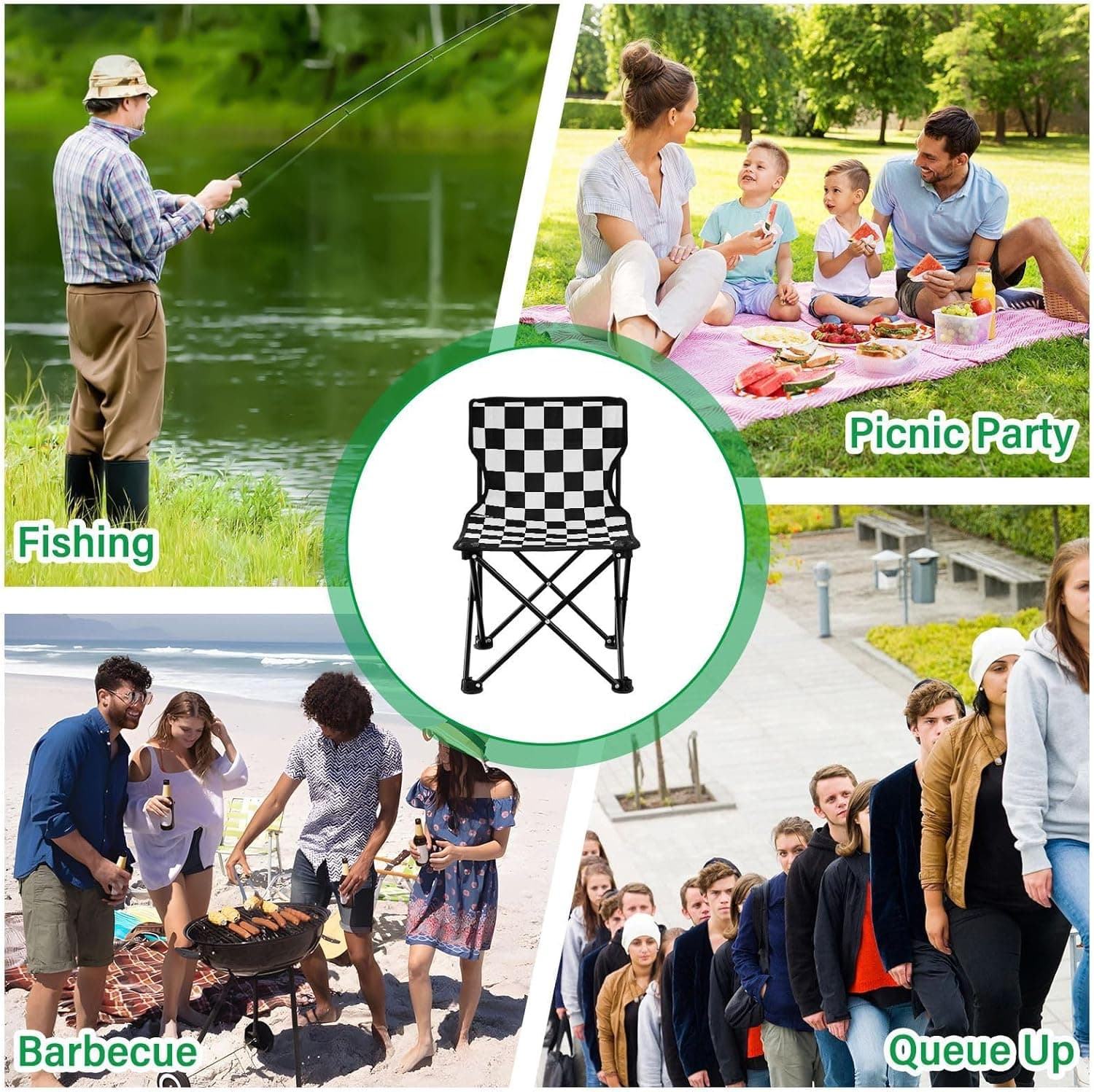 Ensemble de Camping Pliable Table et 2 Chaises Portables - طقم تخييم ونزهات قابل للطي (طاولة + كرسيين) - Vacance & Loisir - صورة 7
